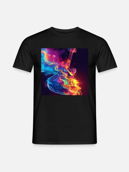 Guitare - T-shirt homme - noir