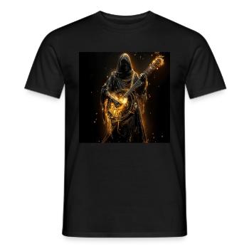 Banjo - Männer T-Shirt - Schwarz - Vorne - AI Model Male 178 light (178cm)
