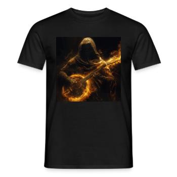 Banjo - Männer T-Shirt - Schwarz - Vorne - AI Model Male 178 light (178cm)