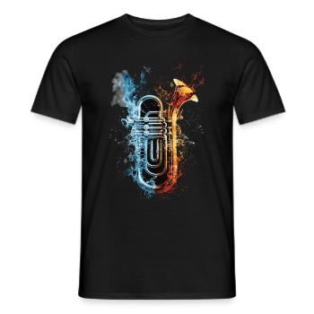 Tuba - Männer T-Shirt - Schwarz - Vorne - AI Model Male 178 light (178cm)
