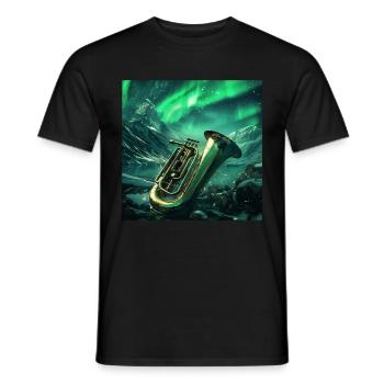 Tuba - Männer T-Shirt - Schwarz - Vorne - AI Model Male 178 light (178cm)