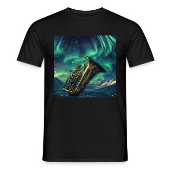 Tuba - Männer T-Shirt - Schwarz - Vorne - AI Model Male 178 light (178cm)