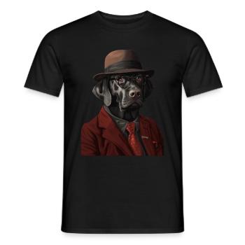 Labrador Retriever - Männer T-Shirt - Schwarz - Vorne - AI Model Male 178 light (178cm)