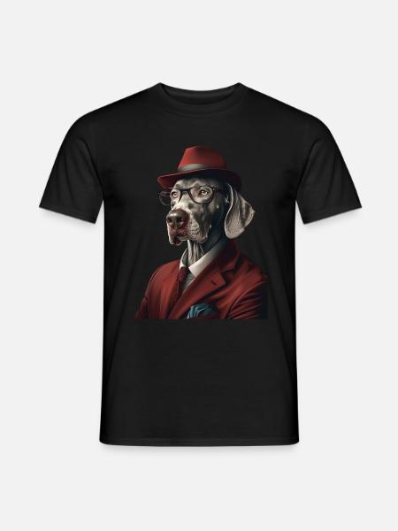Weimaraner - Männer T-Shirt - Schwarz