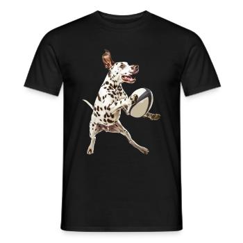Dalmatiner - Männer T-Shirt - Schwarz - Vorne - AI Model Male 178 light (178cm)