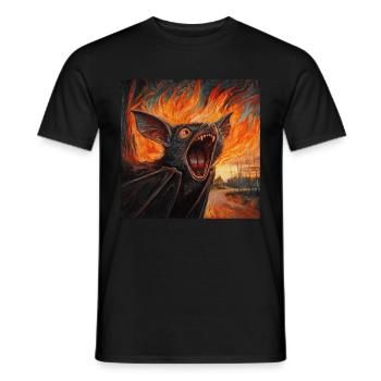 Schläger - Männer T-Shirt - Schwarz - Vorne - AI Model Male 178 light (178cm)