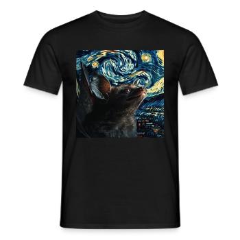 Schläger - Männer T-Shirt - Schwarz - Vorne - AI Model Male 178 light (178cm)