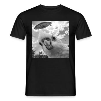 Sittiche - Männer T-Shirt - Schwarz - Vorne - AI Model Male 178 light (178cm)