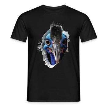 Kasuar - Männer T-Shirt - Schwarz - Vorne - AI Model Male 178 light (178cm)