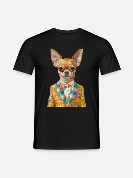 Chihuahua - Männer T-Shirt - Schwarz