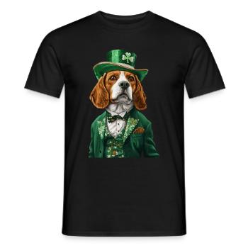 Beagle - Männer T-Shirt - Schwarz - Vorne - AI Model Male 178 light (178cm)