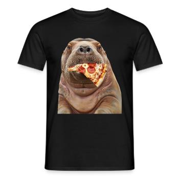 Walross - Männer T-Shirt - Schwarz - Vorne - AI Model Male 178 light (178cm)