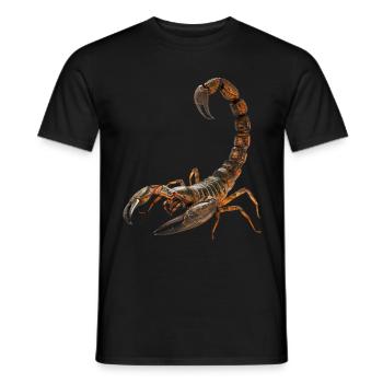 Skorpion - Männer T-Shirt - Schwarz - Vorne - AI Model Male 178 light (178cm)
