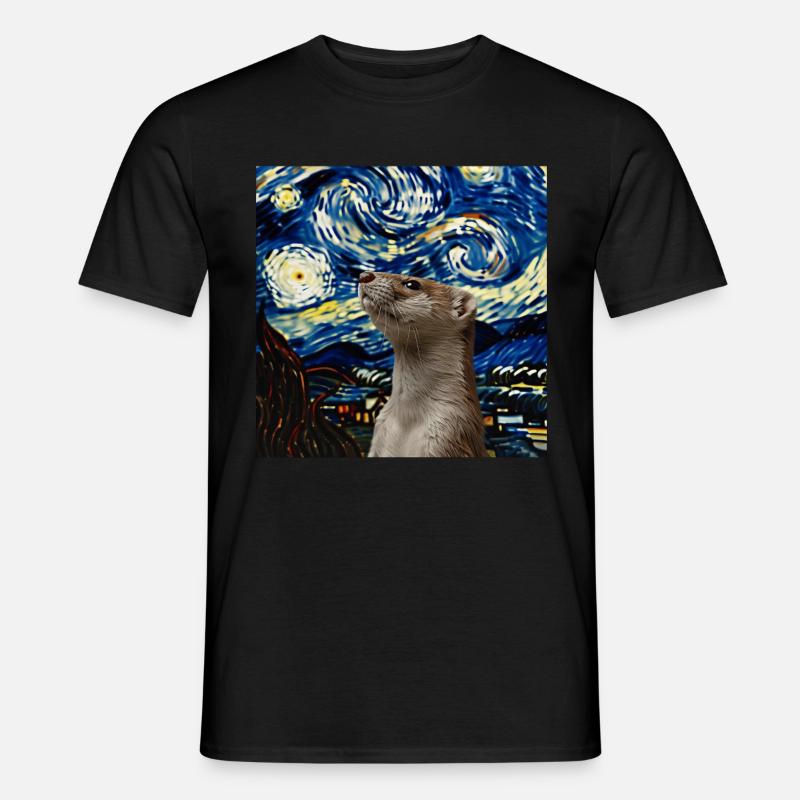 Wiesel - Männer T-Shirt - Schwarz