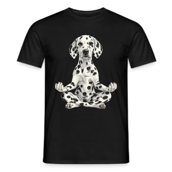 Dalmatiner - Männer T-Shirt - Schwarz - Vorne - AI Model Male 178 light (178cm)