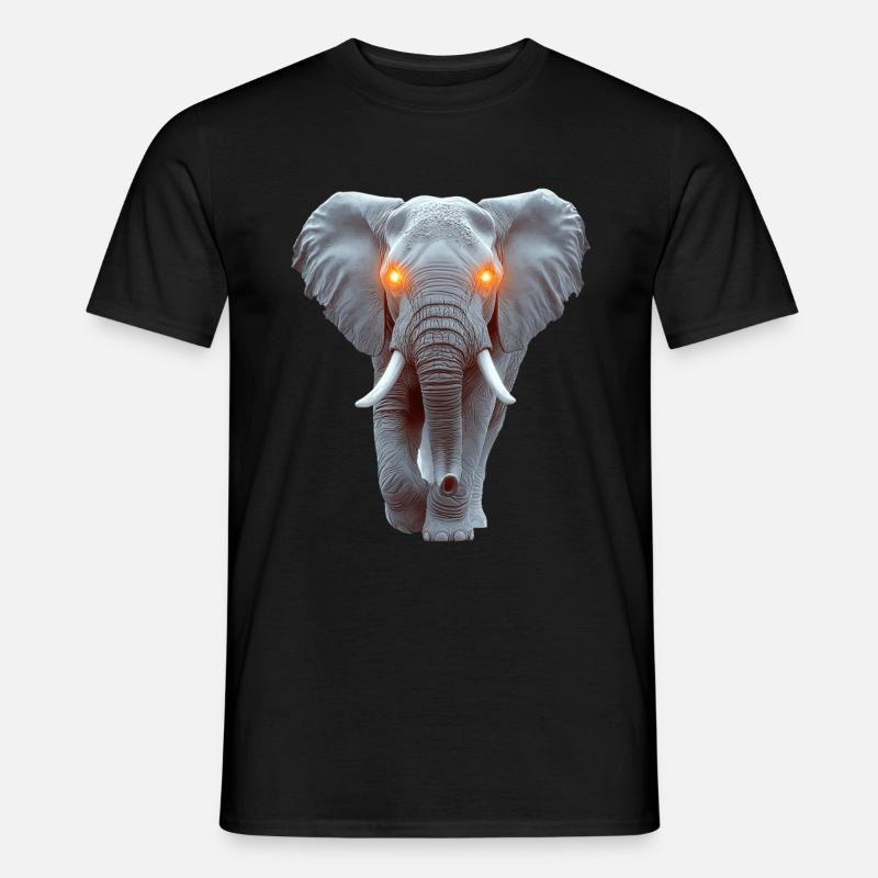 Elefant - Männer T-Shirt - Schwarz