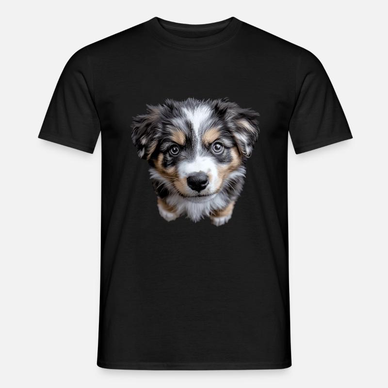 Australischer Schäferhund - Männer T-Shirt - Schwarz