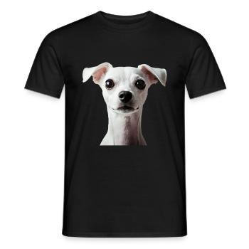 Italienischer Windspielhund - Männer T-Shirt - Schwarz - Vorne - AI Model Male 178 light (178cm)