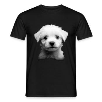maltesisch - Männer T-Shirt - Schwarz - Vorne - AI Model Male 178 light (178cm)