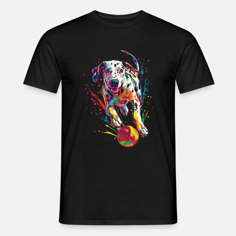 Dalmatiner - Männer T-Shirt - Schwarz