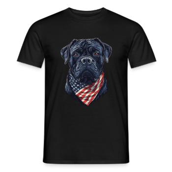 Bullmastiff - Männer T-Shirt - Schwarz - Vorne - AI Model Male 178 light (178cm)