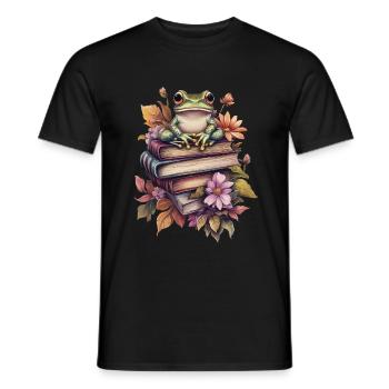 Frosch - Männer T-Shirt - Schwarz - Vorne - AI Model Male 178 light (178cm)