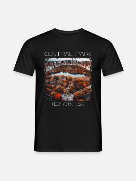 Zentralpark - Männer T-Shirt - Schwarz