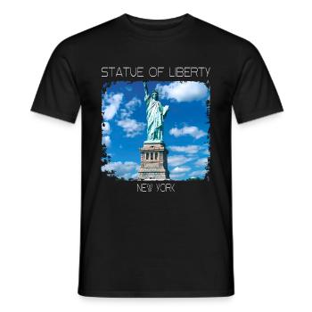 Freiheitsstatue - Männer T-Shirt - Schwarz - Vorne - AI Model Male 178 light (178cm)
