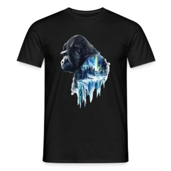 Gorilla - Männer T-Shirt - Schwarz - Vorne - AI Model Male 178 light (178cm)