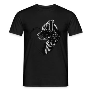 Labrador Retriever - Männer T-Shirt - Schwarz - Vorne - AI Model Male 178 light (178cm)