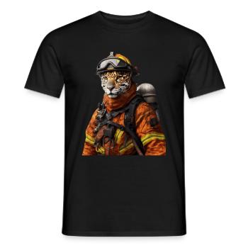 Jaguar - Männer T-Shirt - Schwarz - Vorne - AI Model Male 178 light (178cm)