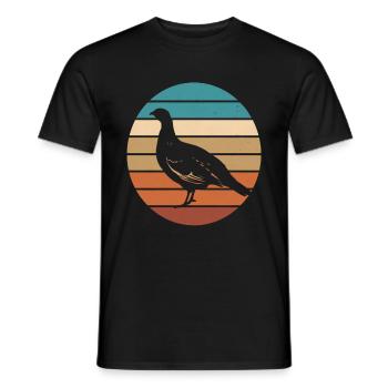 Auerhahn - Männer T-Shirt - Schwarz - Vorne - AI Model Male 178 light (178cm)