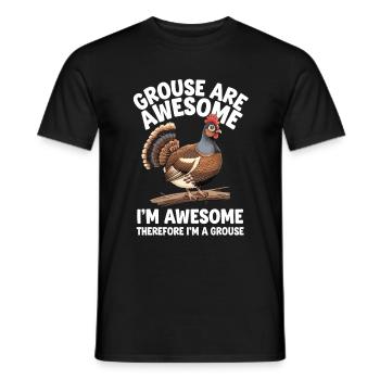 Auerhahn - Männer T-Shirt - Schwarz - Vorne - AI Model Male 178 light (178cm)