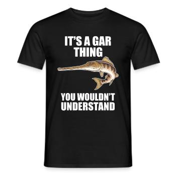 Gar - Männer T-Shirt - Schwarz - Vorne - AI Model Male 178 light (178cm)