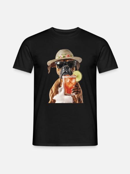 Boxer - Männer T-Shirt - Schwarz