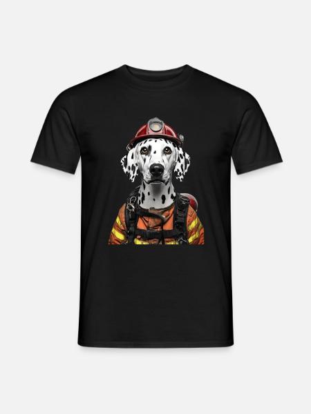 Dalmatiner - Männer T-Shirt - Schwarz