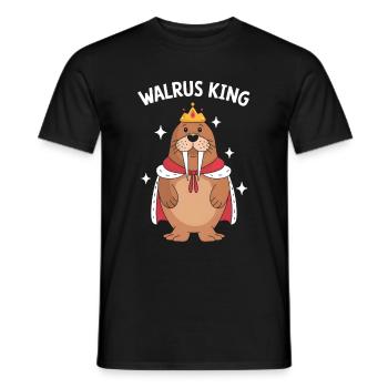 Walross - Männer T-Shirt - Schwarz - Vorne - AI Model Male 178 light (178cm)