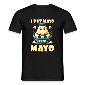 Mayonnaise - Männer T-Shirt - Schwarz - Vorne - AI Model Male 178 light (178cm)