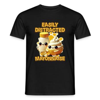 Mayonnaise - Männer T-Shirt - Schwarz - Vorne - AI Model Male 178 light (178cm)