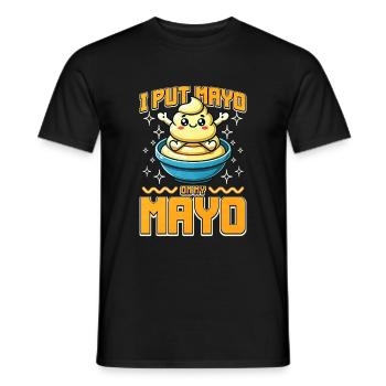 Mayonnaise - Männer T-Shirt - Schwarz - Vorne - AI Model Male 178 light (178cm)
