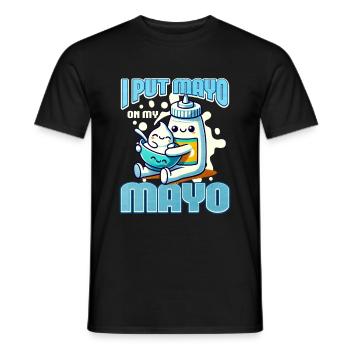 Mayonnaise - Männer T-Shirt - Schwarz - Vorne - AI Model Male 178 light (178cm)