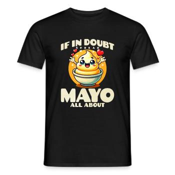 Mayonnaise - Männer T-Shirt - Schwarz - Vorne - AI Model Male 178 light (178cm)