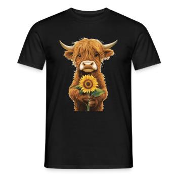 Eule - Männer T-Shirt - Schwarz - Vorne - AI Model Male 178 light (178cm)