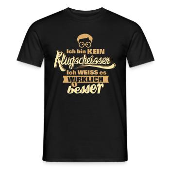 random Mix Klugscheisser colour set 3 - Männer T-Shirt - Schwarz - Vorne - AI Model Male 178 light (178cm)