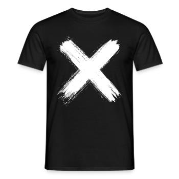 X Graffiti - Street Style - Männer T-Shirt - Schwarz - Vorne - AI Model Male 178 light (178cm)