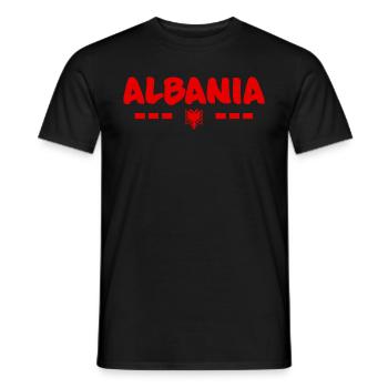 Albanischer Drachenadler Albanien - Männer T-Shirt - Schwarz - Vorne - AI Model Male 178 light (178cm)