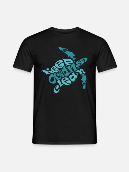 plongée sous marine Gardez les océans propres - T-shirt homme - noir