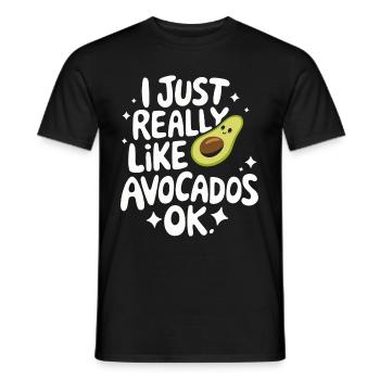 Avocado Essen Guacamole Vegan - Männer T-Shirt - Schwarz - Vorne - AI Model Male 178 light (178cm)