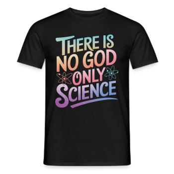 Atheismus Atheist Anti-Religion Agnostiker - Männer T-Shirt - Schwarz - Vorne - AI Model Male 178 light (178cm)