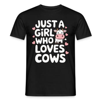Éleveur de vaches Ferme Éleveur de vaches - T-shirt homme - noir - Devant - AI Model Male 178 light (178cm)